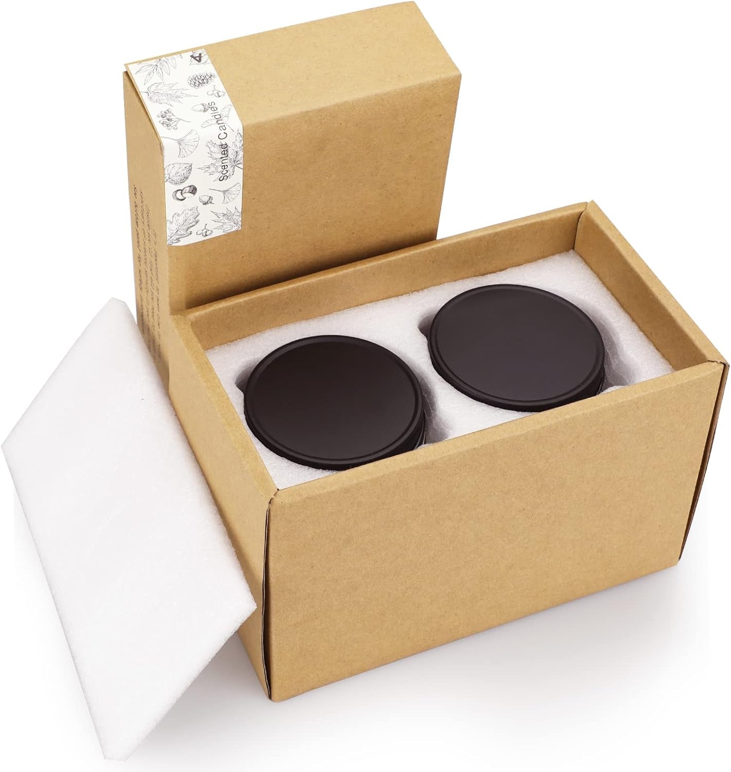 Candles for Home Scented, Scented Candles, Twilight Lavender and Sea Sage, 14.4 Oz- Pack of 2 with Amber Glass Jars Package, 100 Hour Burn Time, Soy Candles for Ideal Gifts for Various Festivals